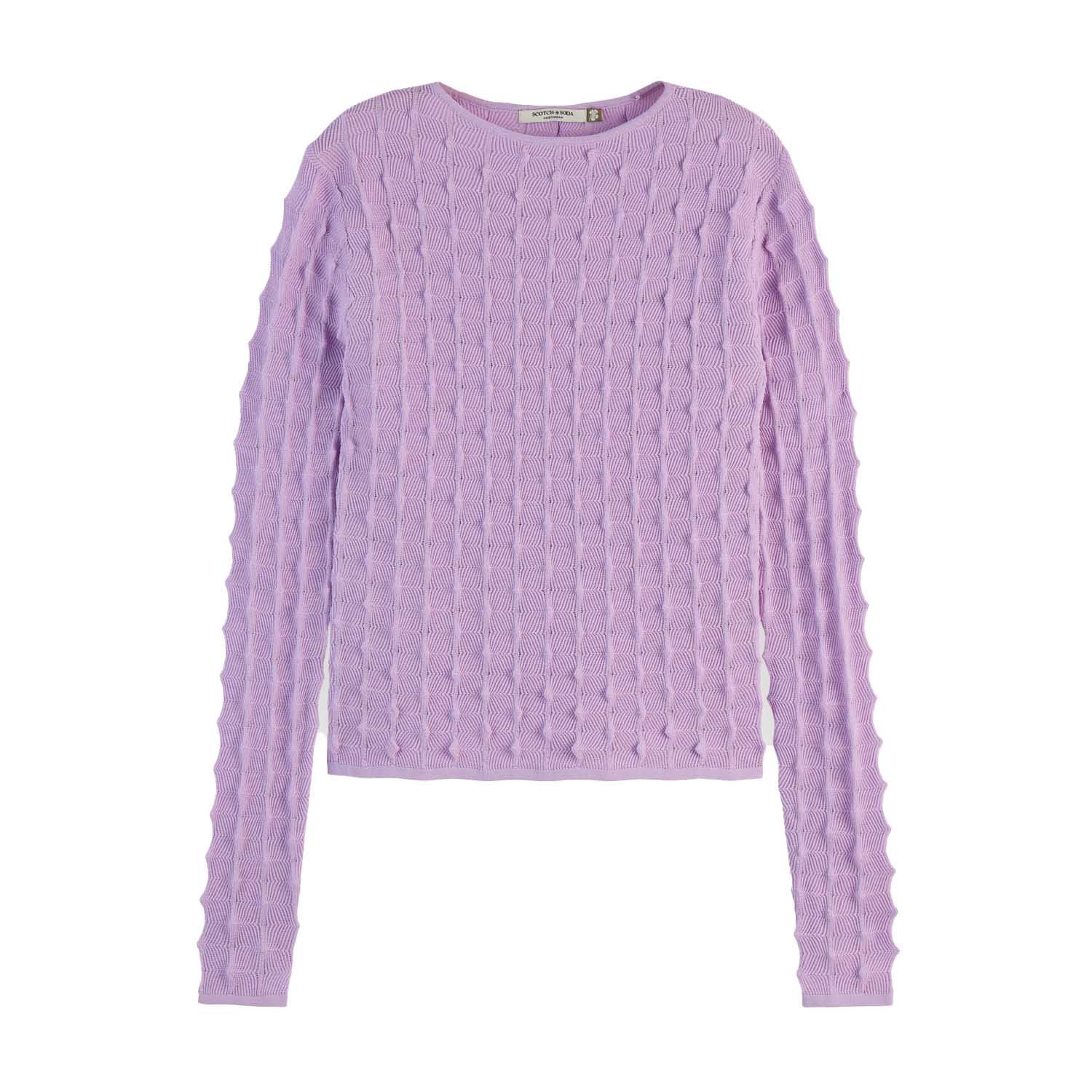Scotch & Soda Textured Stitch Fitted Pullover
